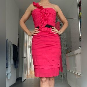 One shoulder cocktail dress